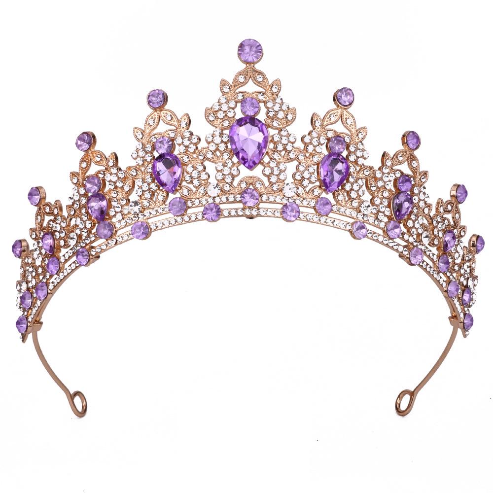 Королевская хрустальная барочная корона-ободок для невесты или дня рождения