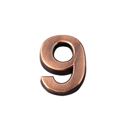 0-9 Modern House Door Plaque Address Arabic Number Digit Plate Sign Decoration