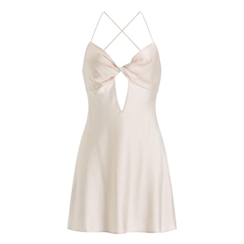 Ночная рубашка Desire Style Ice Ribbon с нагрудной подкладкой - сексуальный комплект из двух частей для женщин