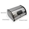 Bread Bin with Roll Lid Box Kitchen Counter Breads Storage for Farmhouse