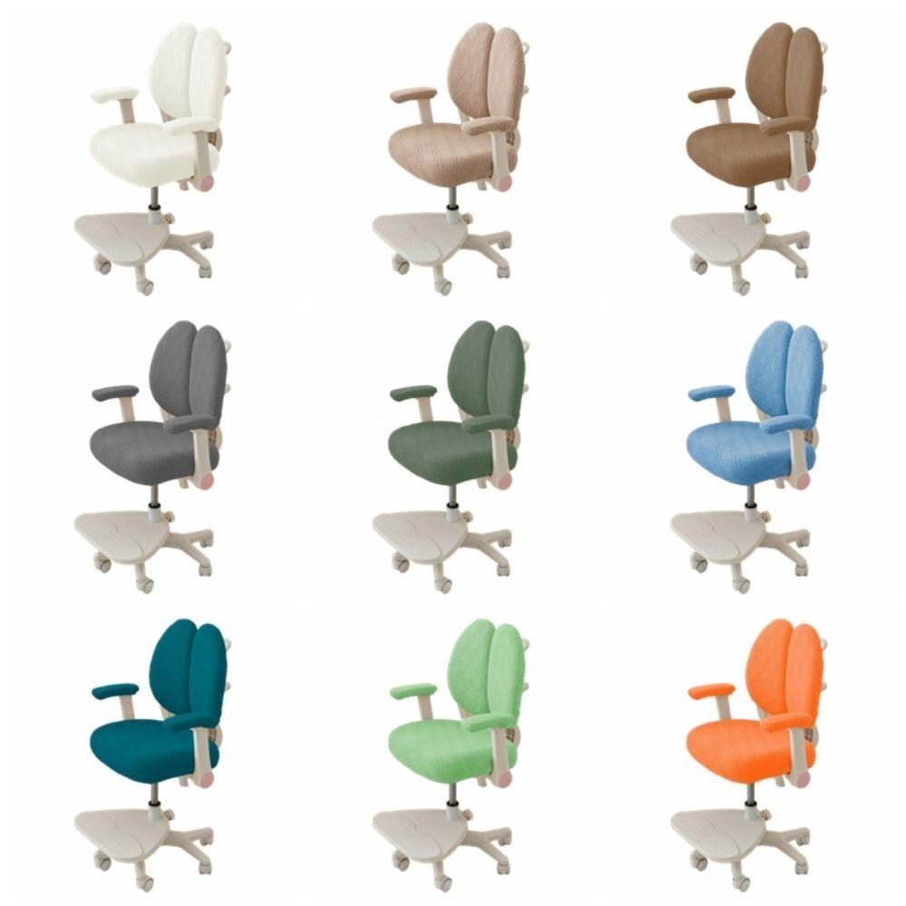 Водонепроницаемая вращающаяся накидка на стул Эластичная Защитная от грязи Накидка на детский стул Двойная спинка Дышащая Эластичная Защита сиденья