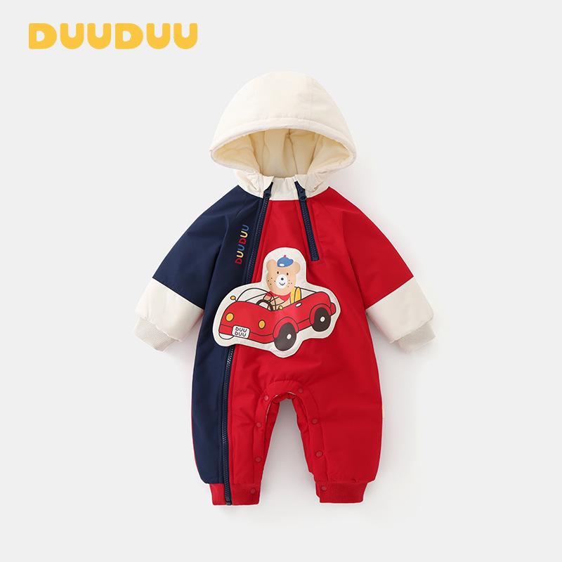 DUUDUU Зимний Утепленный Боди для Новорожденных: Набор из 5 предметов: Новогодний комбинезон