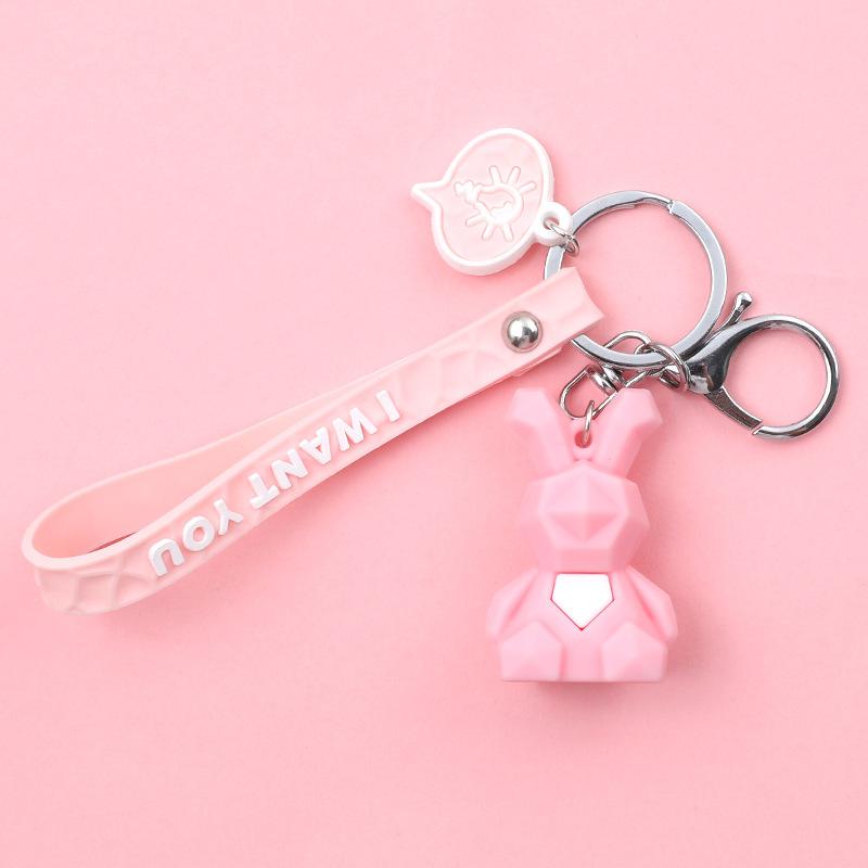 Креативный ПВХ силиконовый геометрический вырез автомобильная сумка кулон брелок подарок подарок кожаная веревка брелок