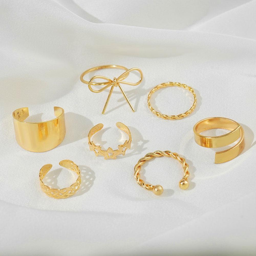 Винтажный набор колец в стиле панк, женские готические кольца в форме сердца в стиле хип-хоп Y2K, модные мужские подарочные ювелирные изделия