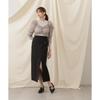 [JILL by JILL STUART] Gathered Short Take Blouse Layered Knit