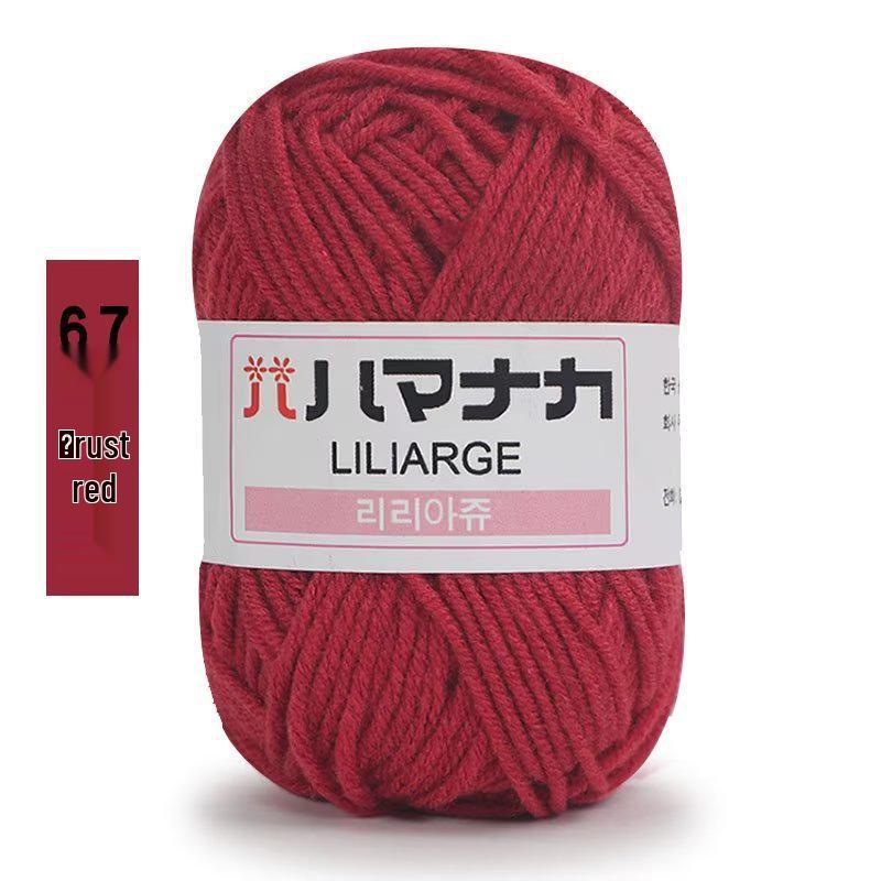 4-слойная молочная хлопковая пряжа для детских свитеров, кукол, обуви, шапок, вязания крючком и DIY-проектов