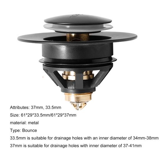 Выдвижной сливной фильтр, хорошая герметичность, водонепроницаемая бытовая раковина нажимного типа, сменная сливная пробка для раковины с отскоком для ванной комнаты