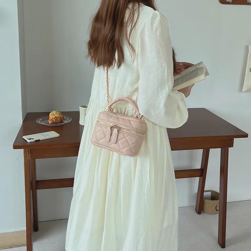 2025 Модная женская летняя сумка-ведро с бриллиантовой цепочкой - Универсальная сумка-мессенджер через плечо