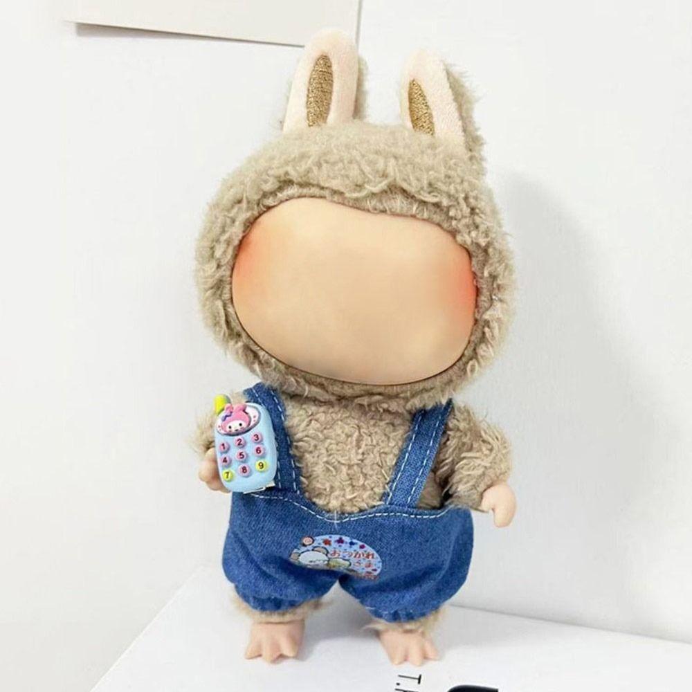 Cos Подарок Кукольная одежда Labubu Time To Chill Наполненный свитер Labubu Мини-худи Для куклы Labubu 17 см