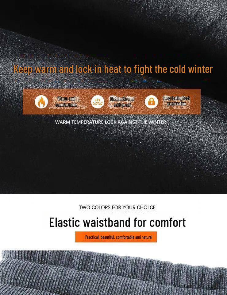 Corduroy-Velvet Men's Loose Drawstring Work Wear Pants 2024 - Casual, All-Match Sweatpants Trousers