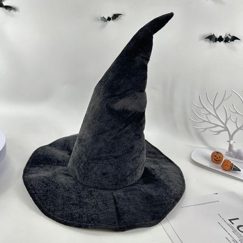 Vintage Witch Hat Party Magic Academy Cap Fashion Halloween Sorcerer Hat