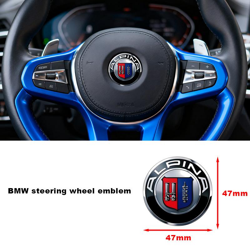 Для ALPINA модифицированная передняя и задняя крышка логотипа автомобиля 68 мм крышка центральной части колесного диска значок рулевого колеса ABS аксессуары.