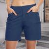Женские шорты-бермуды, эластичные шорты для походов с высокой талией и карманами, повседневные быстросохнущие шорты для гольфа для летнего активного отдыха