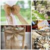 5Meters/Roll Material Party Crafts Bag  Warrping Jute Burlap Ribbon Wedding Decorative Gift Packing