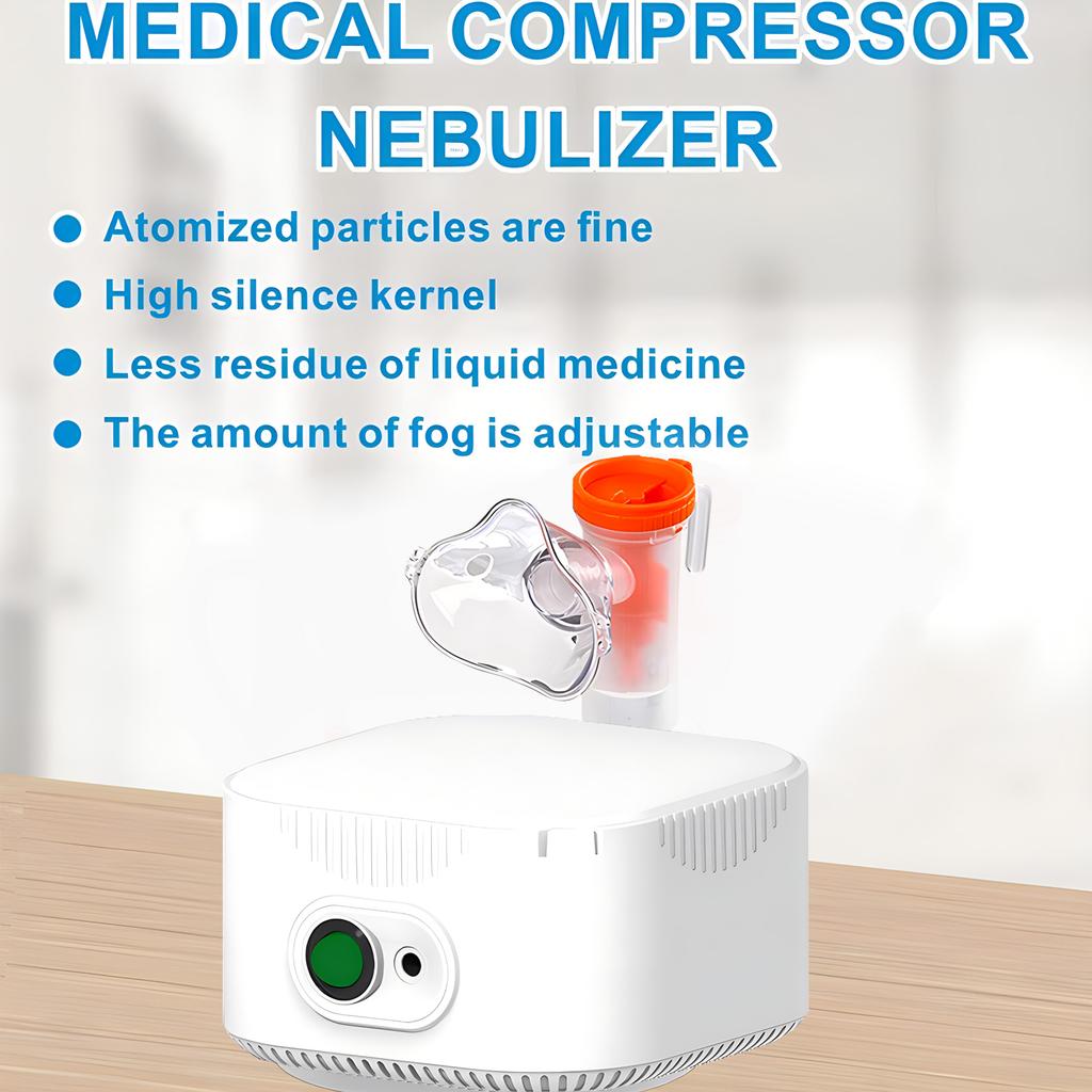 Portable Medical Air Compressor for Kids Adults Cough Atomizer Nebulizer Inhaler Determine Airway Inhale Humidifier Health Care