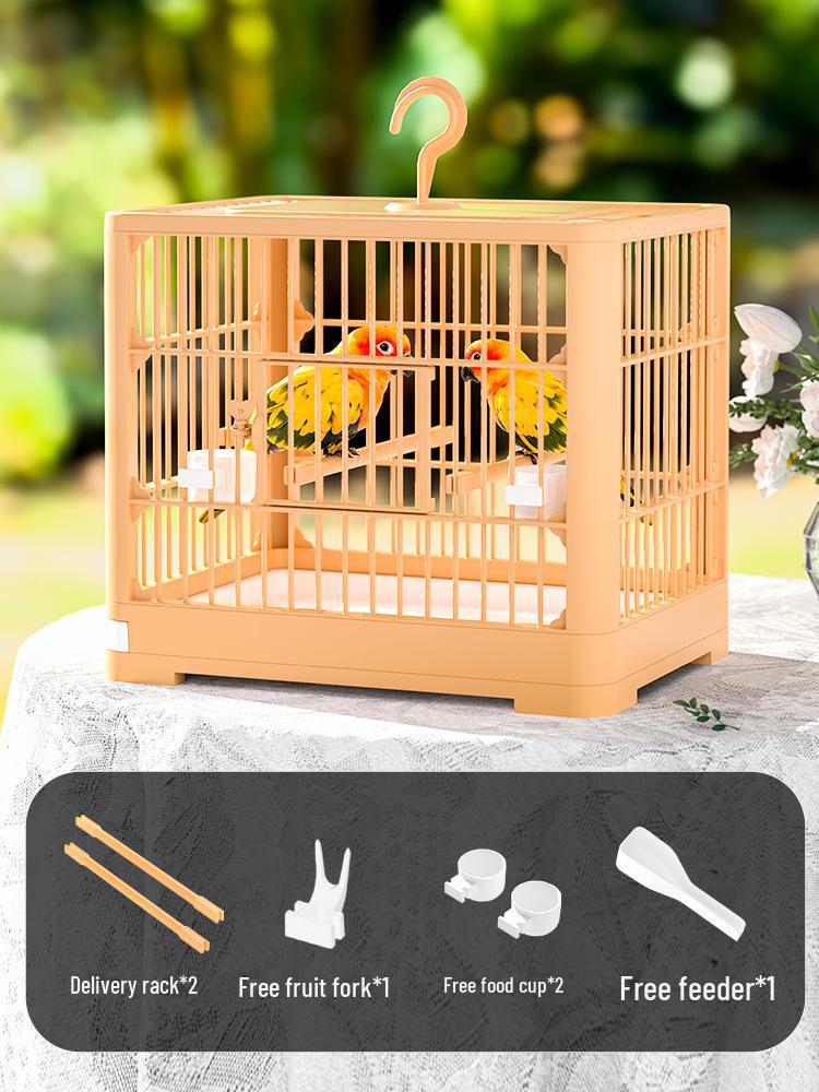 Large Breathable Outdoor Bird Cage Villa - Portable and Spacious Bird Home
