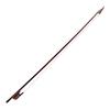 XTAHDGE 4/4 Violin Bow Baroque Style Snakewood Round Stick Snakewood White Horsehair Balanced