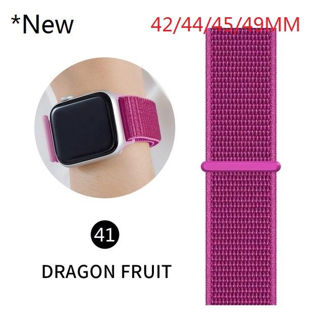 Nylon Band For Apple Watch Series Watch 9 8 / Ultra 2 7 6 SE 5/4/2/1 38 42MM Replacement Strap Loop for Iwatch Series 3 40/41/44 /45MM/49MM