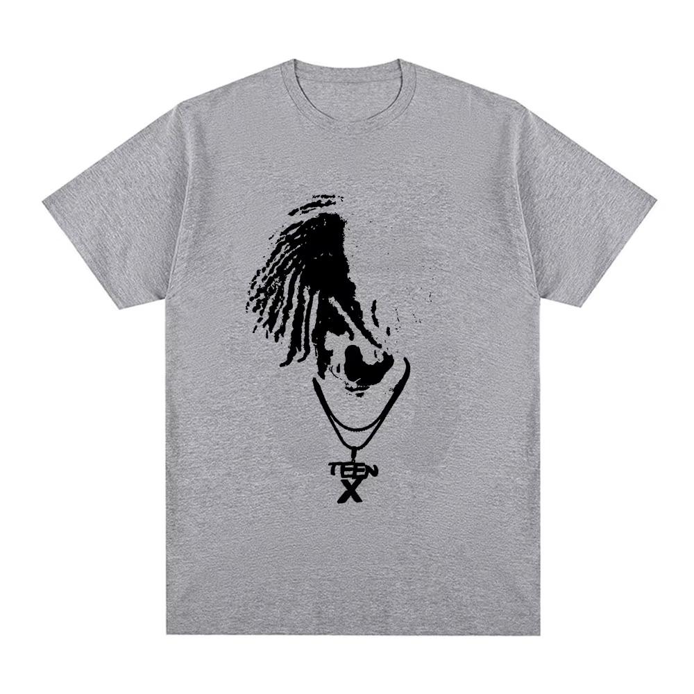 2025 Новая летняя повседневная футболка с коротким рукавом с принтом, хлопковая, обычного кроя, с круглым вырезом, дышащая, свободная, унисекс, мужская, женская одежда