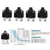 5A/10A/15A/20A Overload Protector Push Button with Waterproof Cover Circuit Breaker Over Current Protection Switch