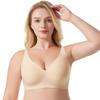 Ladies' Seamless Underwear: Push-Up, Wire-Free, Fixed Cups, Lightweight Bra Plus Size Women's Comfortable and Breathable
