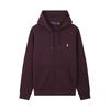 Polo Solid Color Hooded Zip-Up Long Sleeve Sweatshirt Men Sweatshirt Red 710881517-032