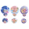 High-looking Mini Round Fan Hand-operated Portable Cloth Fan Cartoon Folding Round Fan  Home Decor