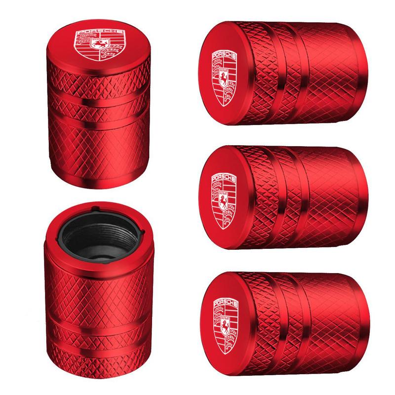 5 шт. Металлическая пылезащитная крышка колпачка клапана шины колеса автомобиля для Porsche Panamera Cayenne Taycan 911 718 Macan Carrera-GT Аксессуар