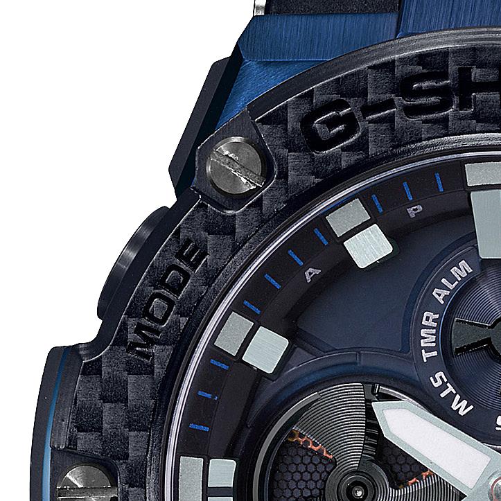 Casio Мужские часы Casio G-SHOCK GST-B100XB-2A. Нержавеющая сталь. Водонепроницаемость 200 м. Аналоговые. Ударопрочные. Кварцевые.