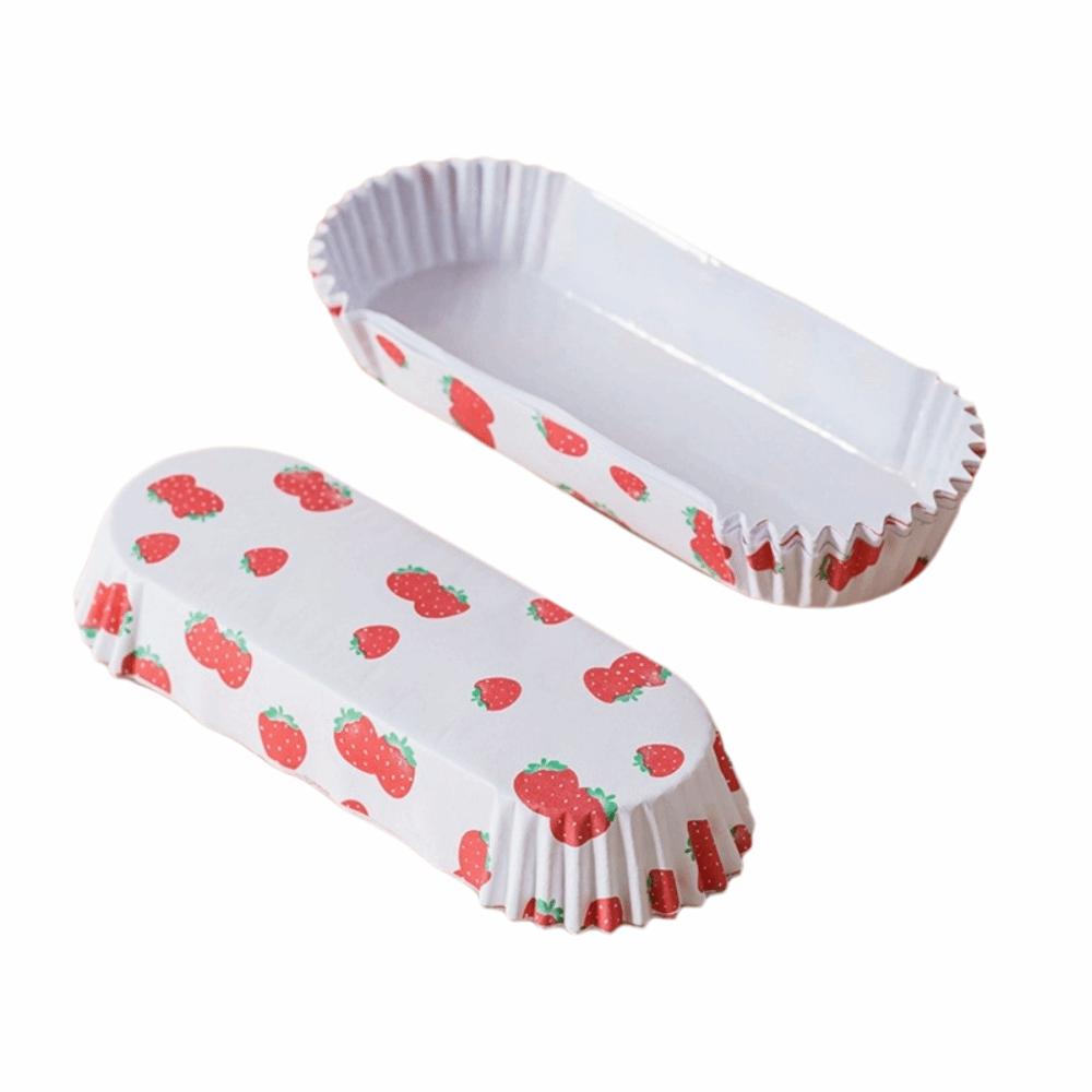 200Pcs Boat Shape Baking Cup Mold Greaseproof Bread Paper Holder Cupcake Liners  Oven Safe