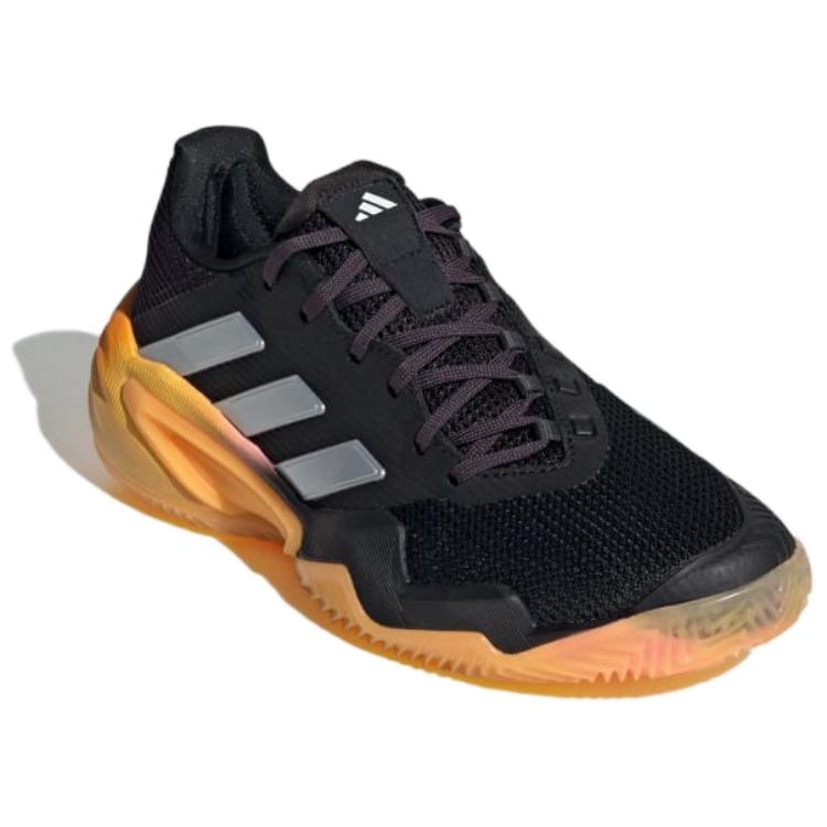 Adidas Barricade 13 Mesh Comfortable Versatile Breathable Low-Top Tennis Shoes Unisex Sneakers Gray Yellow White IF6536