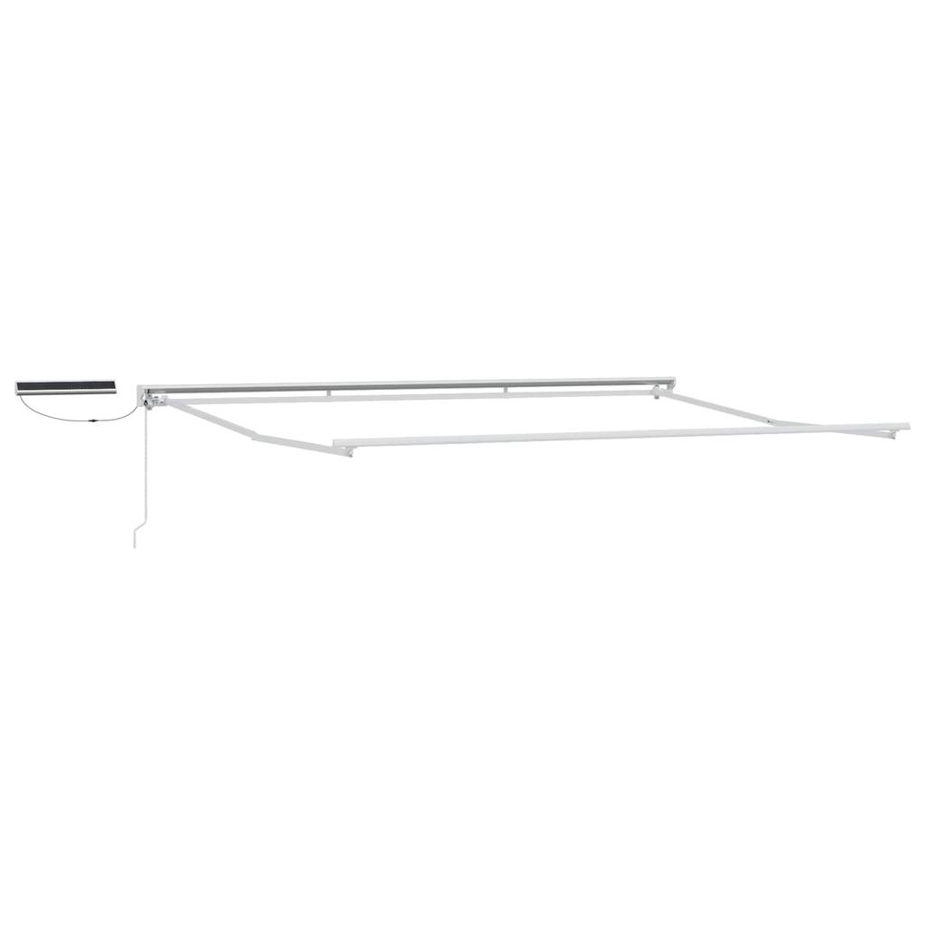 Electric Retractable Awning Green and White 4 x 3 m