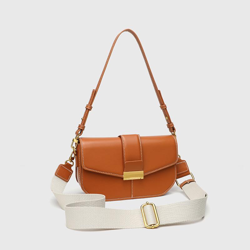 Versatile and fashionable new saddle bag, simple and versatile flap accordion tofu bag, exquisite small bag, single shoulder crossbody women's bag