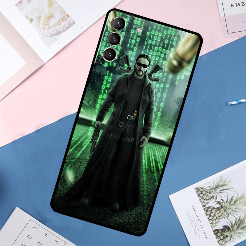 Matrix Case For Samsung Galaxy S24 Ultra S20 S21 S22 S23 S25 Ultra S9 S10 Plus S25 FE Back Cover