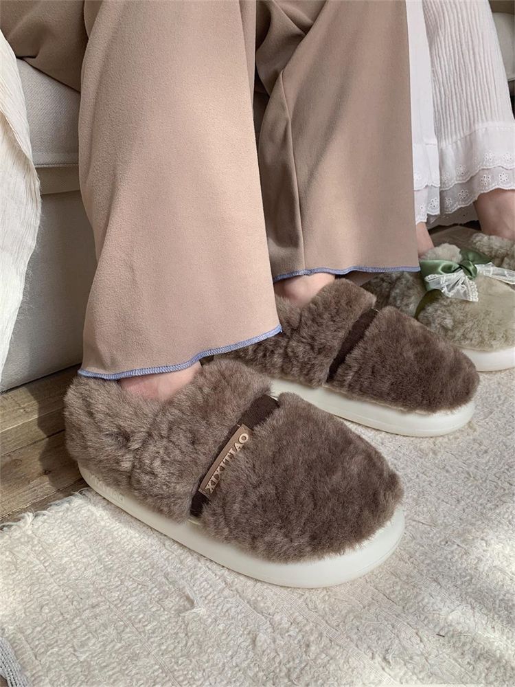 Модные мужские мокасины больших размеров, теплые зимние домашние тапочки для папы, женские пушистые тапочки с бабочкой