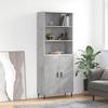 VidaXL Highboard Concrete Grey 69.5x34x180 Cm Engineered Wood 3189273