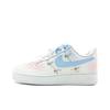 Air Force 1 Бегония Вишневый Цвет Устойчивые к истиранию Низкие Скейтбордические Кроссовки Женские Бело-Синие FV3654-111(Команда641-)