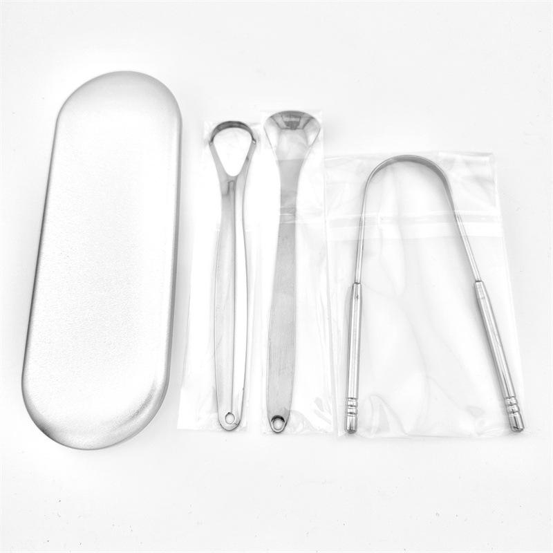 Stainless Steel Tongue Cleaner and Scraper Tool