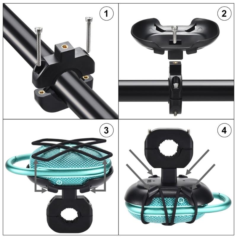Wireless Speaker Bike Handlebar Mount Holder for CLIP5 CLIP4 Bike Mount Speaker Stand Bracket for Outdoor Biking