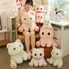 Cute Cute Big-eyed Cat Doll Plush Toy Sitting Kitten Doll Children's Rag Doll Birthday Gift