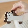 Kitten Book Holder Clip Simple Reading Auxiliary Fixed Book Clip Bookmark Plastic Reading Page Holders Creative Book Accessory