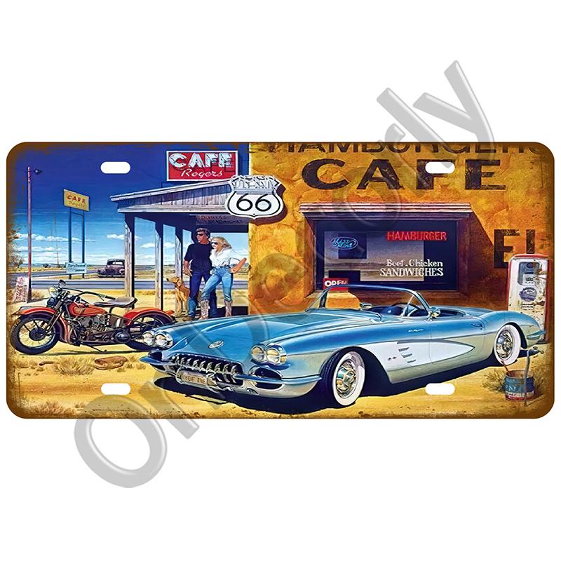 Retro Pin Up Tin Sign Vintage Painting Metal Sign Home Wall Decor Rusted Style Craft Plate Posters Classic Plaques For Bar Pub