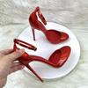 Laser Red Spring Autumn Women Pumps 10/12CM Super High Heels Pole Dance Shoes Stiletto Mujer Size 33-46 Shoes for Women
