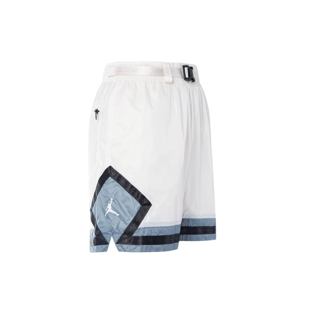 Jordan 23 Шорты со средней талией из контрастной ткани с завязками, мужские брюки Phantom White DM1391-030