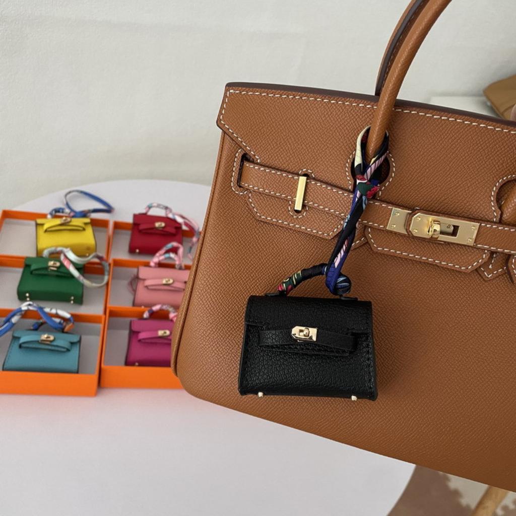 Подвеска на сумку Милый чехол для наушников Кожаный брелок для ключей автомобиля