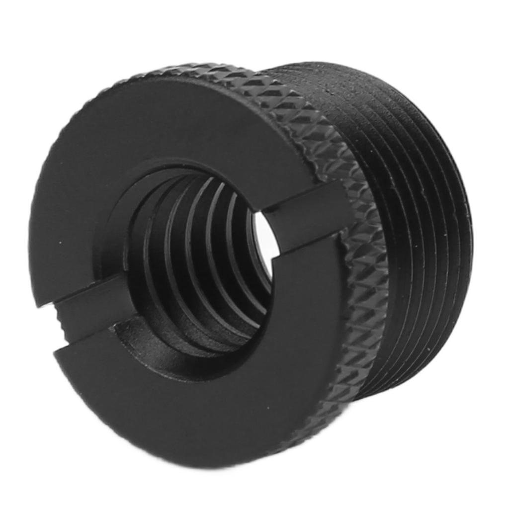 Адаптер резьбы для микрофонной стойки 3/8 дюйма внутренняя резьба на 5/8 дюйма наружная резьба Адаптер с винтомЧерный F19A