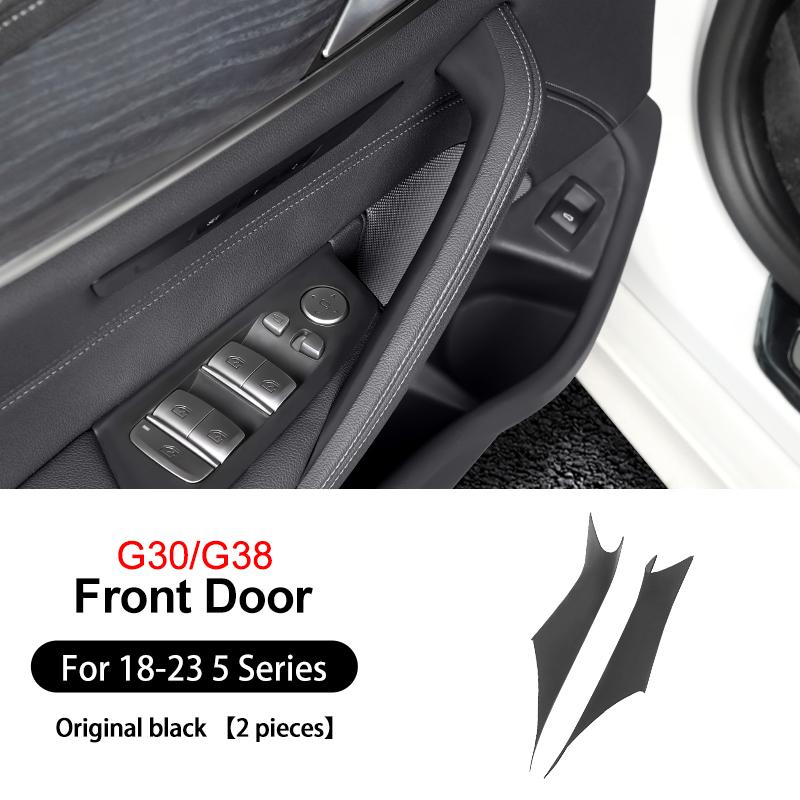 BAGE7 2026 Car Sticker 2PCS Car Inner Door Pull Handle Panel Pull Trim Covers Auto Accessories Fit For BMW 5 Series G30 G38 2018-2023