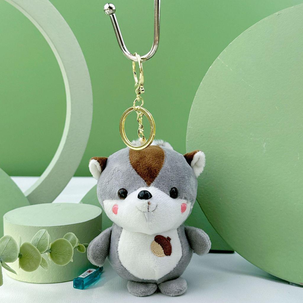 Adorable Squirrel Plush Keychain Toy - Perfect Children's Gift
