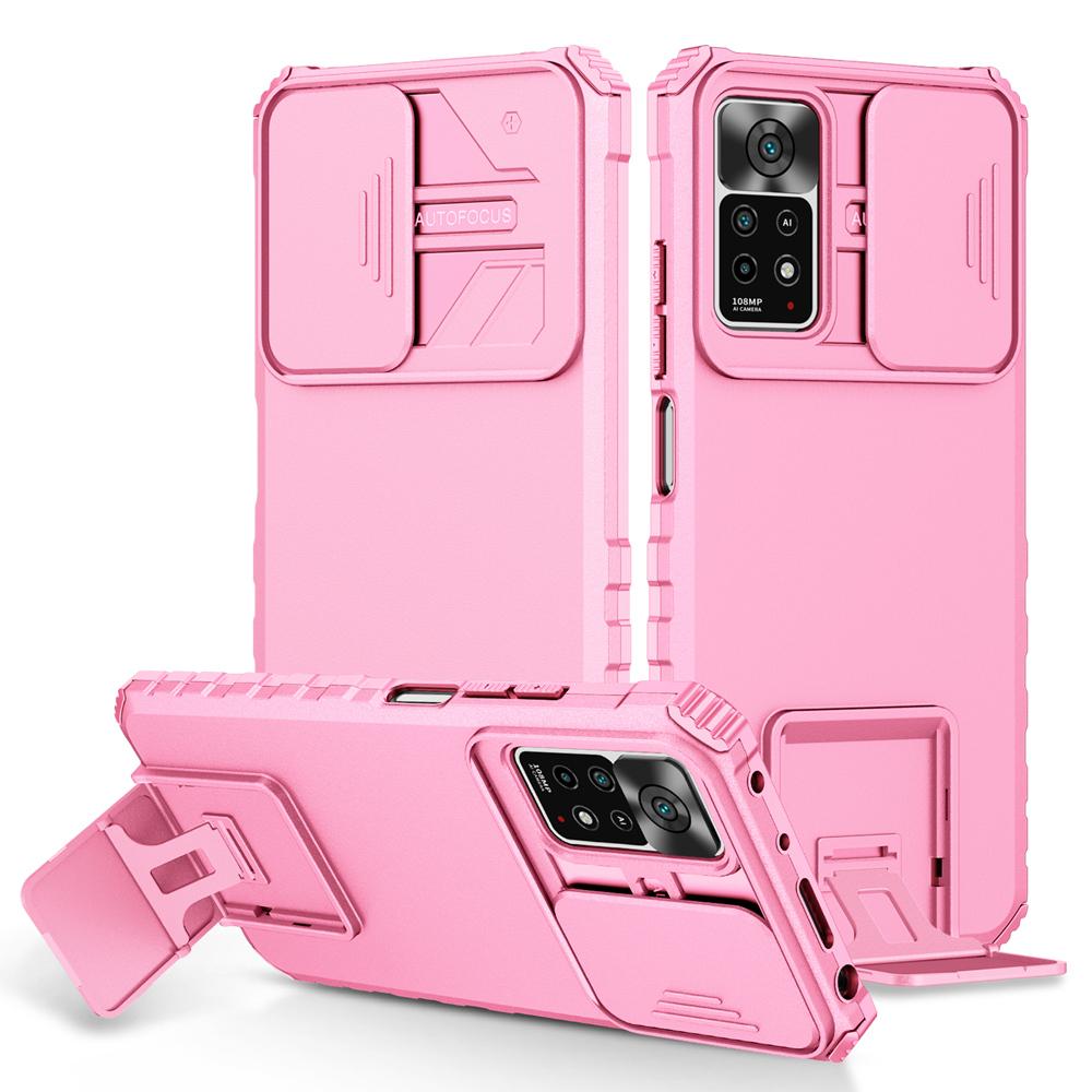 Keysion Case Shockproof For Redmi Note 11 11s 11 Pro 5g 10 Push Pull Camera Protection Live Stand Phone Cover For Xiaomi 11t Pro