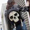Men's and Women's Fashionable and Personalized 3D Skull Backpack for Leisure Travel, Large Capacity Computer Backpack